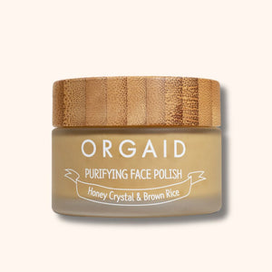 ORGAID Purifying Face Polish, Honey Crystal & Brown Rice