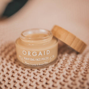 ORGAID Purifying Face Polish, Honey Crystal & Brown Rice - Organic Skin Care